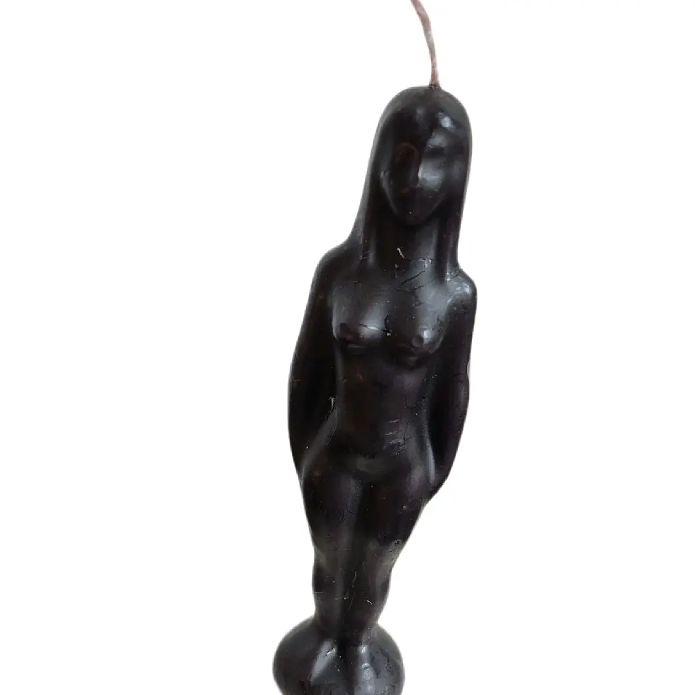Female Image Candle Black