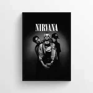 Nirvana Poster, Kurt Cobain Poster, Rock Poster