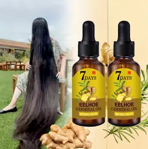 Ginger Hair Oil，40ml Plant Essence Formula, Infused with Natural Ginger Extracts, Delivers Gentle Nourishment to Hair & Scalp, Helps Strengthen Fragile Hair, Ideal for Daily Hair Care.