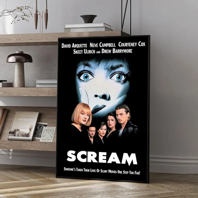 Scream Movie Poster Wall Art - Unframed Print - Movie Fans Collection - Room Decor - Birthday Gift
