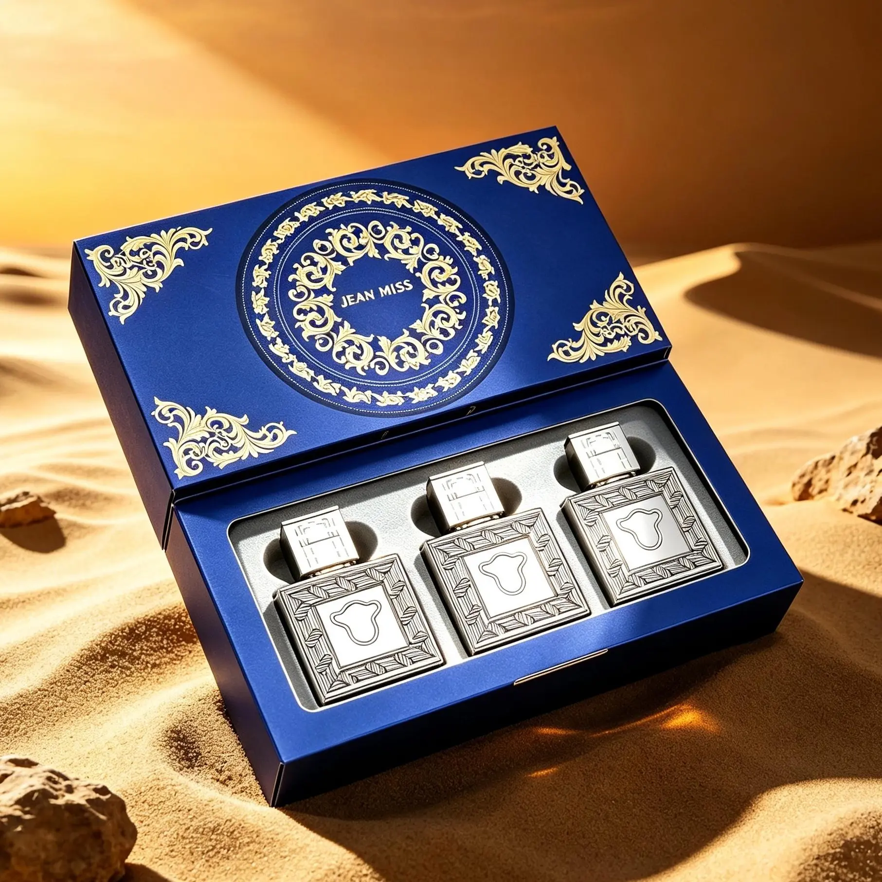 JEANMISS Portable  Perfume, sampler Gift Set Mixed floral, coconut, juicy fruit and rich coffee notes, long-wearing skin fragrance. Sophisticated packaging, great Valentine’s Day & birthday gift picks.