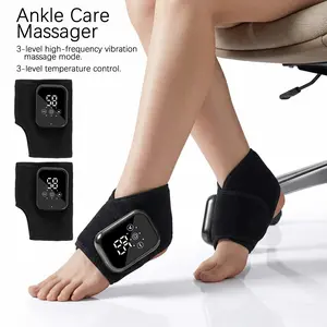 1pai  Electric Foot Ankle Massager with Heat andVibration, Wireless Heated Ankle Wrap forRelaxation, Perfect for Home Use