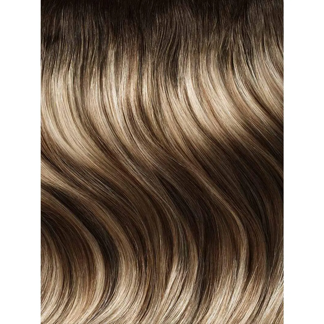 20" Dimensional Rooted Light Bronde Scalp Hair Fill-Ins & Seamless Clip-Ins Bundle (230g)