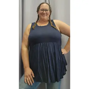Sleeveless Baby Doll Top (Plus Size)