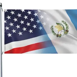 Bandera de Guatemala combinación USA Banner