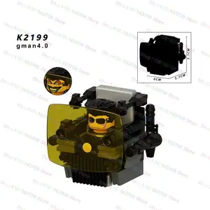 MOC Skibidi Toilet Man Anime Cartoon Bricks Dolls Cameraman Speakerman TV Man Mini Action Bricks Building Blocks Figures Toys