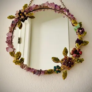 Flora Gemstone Wall Hanging Mirror