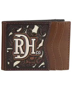 Red Dirt Hat Men's Tooled Inlay Bifold Wallet - 24170880M1