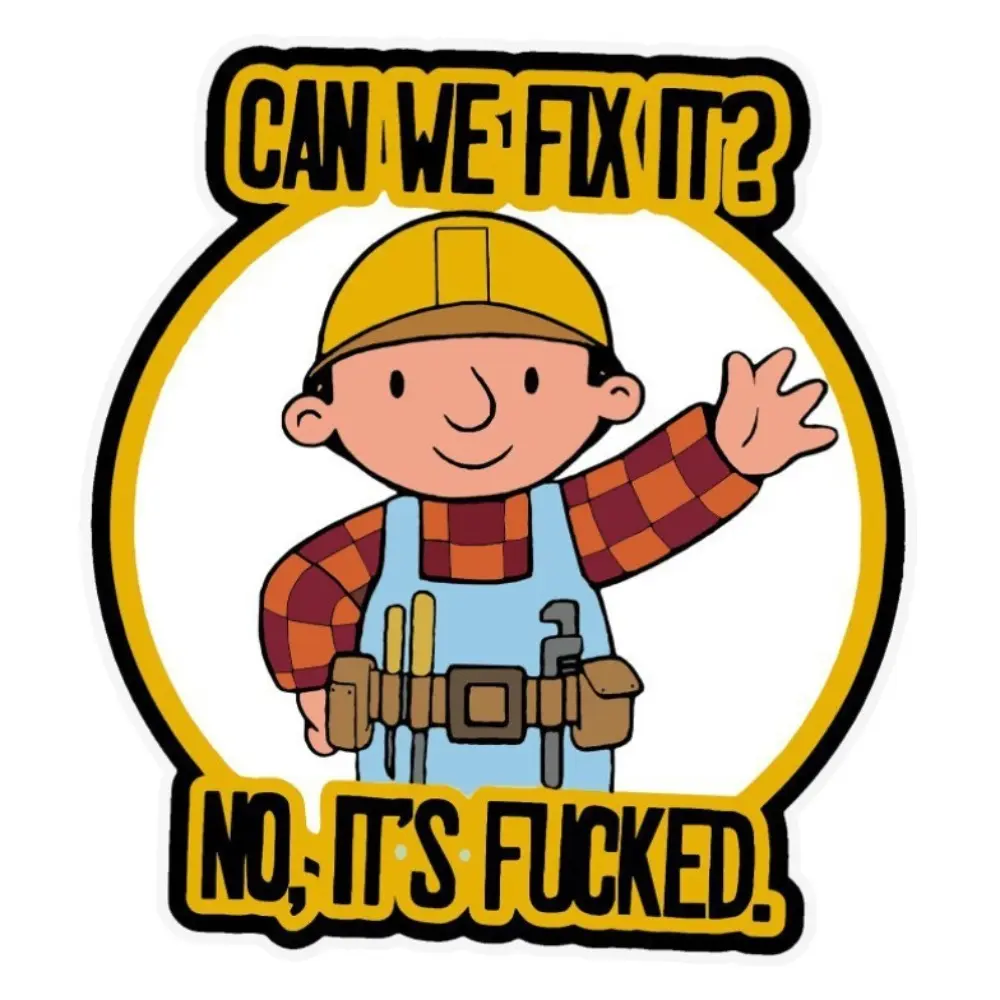1PC Sarcastic Repair Themed Car Sticker, Funny Mechanic Guy Design Decal, Eye-Catching Car Decor for Those Who Love Humorous Auto Stickers, Decal For Cars