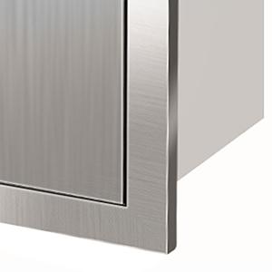 【GARVEE】24 x 6.5 Inch Outdoor Kitchen Drawers, Stainless Steel SingleLayer Access BBQ Drawers with Flush Mount Handle, 24 x 6.5 x 23 Inch