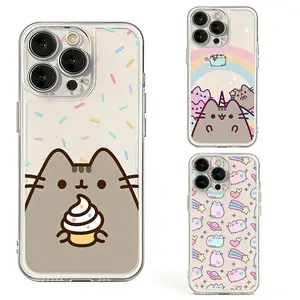 Cartoon Cute P-Pusheens Cat Ins Phone Case   for iPhone 17, 16, 15, 14, 13, 12, 11 Pro Max and Samsung S26-S22 Ultra shock and drop resistant protective case, fashionable gift. cover compatible
