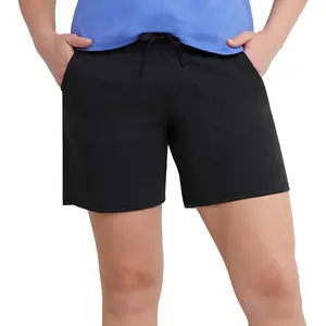 Hanes Women'S Jersey Pocket Shorts, Drawstring Cotton Jersey Shorts, 7" Inseam Hanes Women's Activewear
