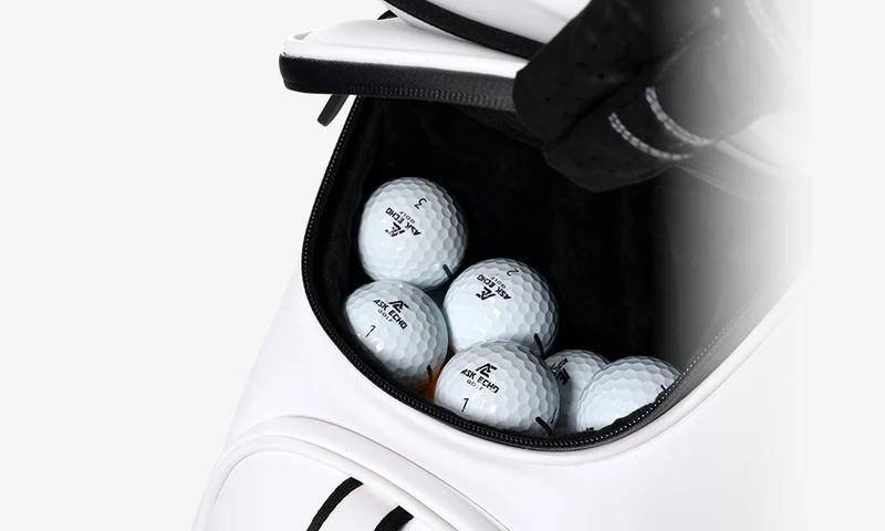 Ask Echo SLC-130LE Golf Bag Luxury 15 Way Full Length Dividers Golf Quiet Synthetic Leather Cart Bag Ask Echo SLC-130LE Golf Bag Luxury 15 Way Full Length Dividers Golf Quiet Synthetic Leather Cart Bag