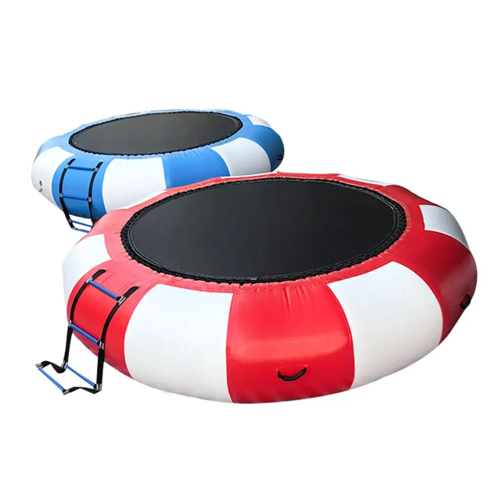 Inventory 10ft /3m Large Outdoor Water Toys Inflatable Water Trampoline Bounce Swim Platform For Adult Kids Water Sports