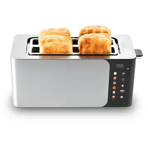 Elite Cuisine 4-Slice Longslot Toaster w/ Digital Image Screen