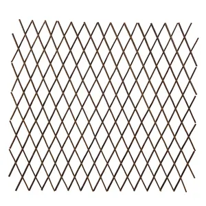 Groovboo Expandable Wooden Fence – 72x36in Trellis for Climbing Plants, Garden & Yard