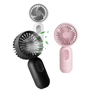 Mini Portable Fan, Cute Handheld Fan Battery Operated Lightweight Small Personal Fan With 3 Speeds And USB Rechargeable Eyelash Fan For Stylish Girl Kids Women Men Office Outdoor Travel Camping