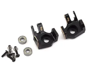 SAMSCX2-4412BK Samix SCX10 II Brass Heavy Duty Steering Knuckles (Black) (2)