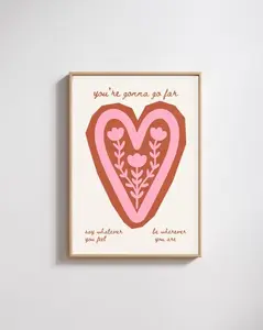 Noah Kahan - You're Gonna Go Far Print Wall Art Decor