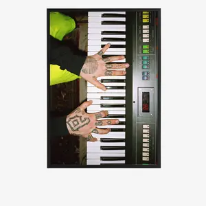 Mac Miller Piano Hands Poster – Retro Music Wall Art for Studio Decor Artistic Print