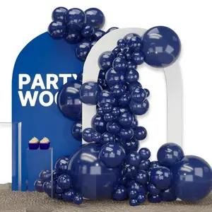 PartyWoo Navy Blue Balloons 100pcs Different Sizes of 36 18 12 10 5 Inch Dark Blue Balloon Arch Kit Garland for Graduation Wedding Sports Baby Shower Birthday Bachelorette Party Decorations Blue-Z90