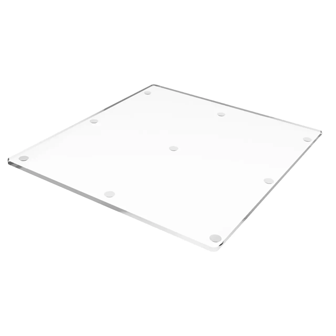 Clear Acrylic Cutting Board with Rubber Anti Skid Feet Flat Transparent Tile for Chopping Fruit Charcuterie Board Restaurants Home or Commercial Kitchens by 321 Plastics