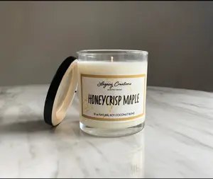 Honeycrisp Maple Scented Candle, Basic Wax Scented Candle for Home Decor