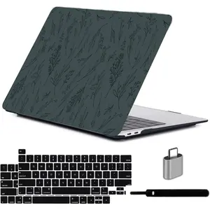 Compatible for MacBook Pro 13 inch with Touch Bar 2022 2021 2020 2019 2018 2017 2016 Release M1 M2 A2338 A2289 A2251 A2159 A1989 A1706 A1708, Laptop Hardshell Case & Keyboard Cover, Grass