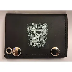 Leather Chain Wallet - Fuck Around And Find Out