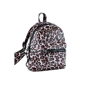 Bella Chic LEOPARD PRINT PU LEATHER MINI BACKPACK