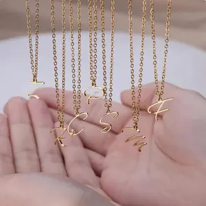 Cursive Initial Necklace - Personalized Initial Necklace for Women
