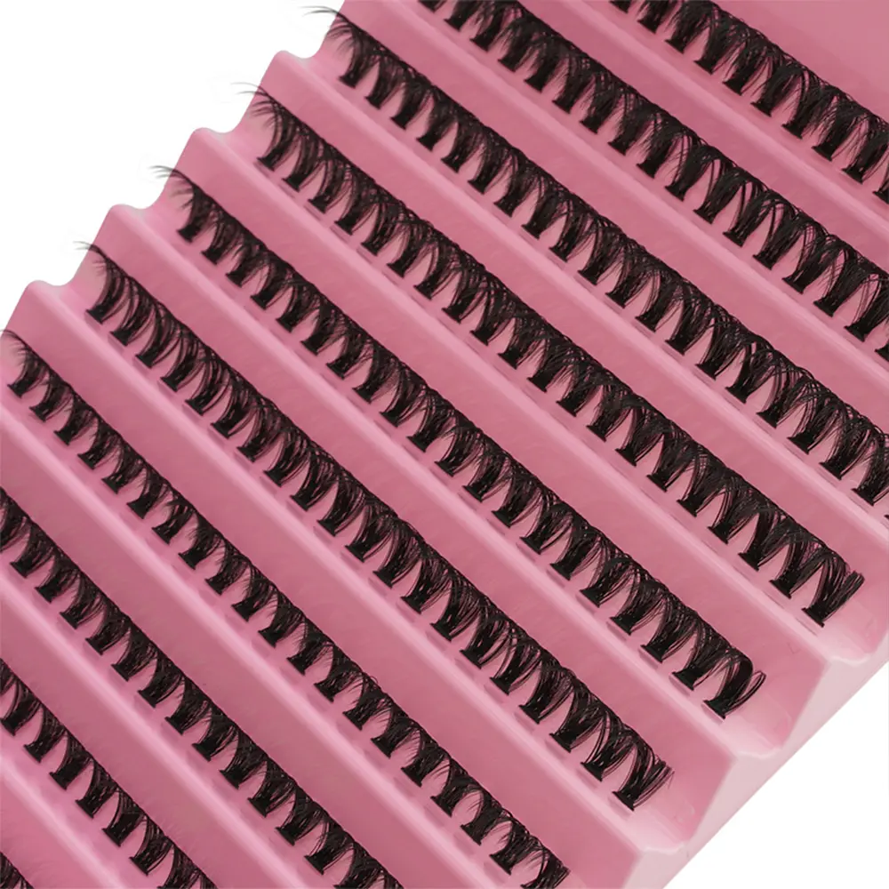 200 Cluster Natural False Eyelashes, 3D Russian Curl Mixed Lengths, Reusable, DIY, D-Curl, Lengths 10-16mm, Thickness 0.05mm, Suitable for Beginners, Multi-Style, Multi-Pack, Single Cluster False Eyelashes, Natural, Anime, Super Thick Makeup Style