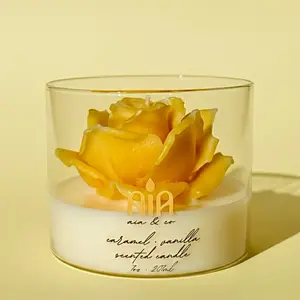 Rose Shape Candles - Decorative Candle for Home Decoration and Aroma - Perfect for Living Room and Bathroom