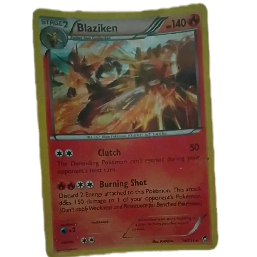 Rare and Error Pokemon Cards in Protective Sleeve Collectible Trading Card Game