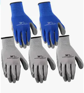5-pair pack Work Gloves | Lightweight, Abrasion Resistant | Large (580LA), Grey