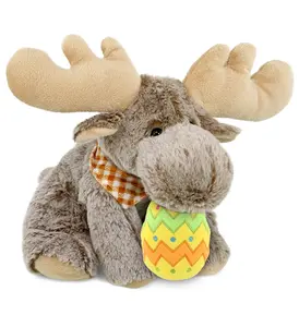 DOLLIBU Polyester Plush Easter Egg Stuffed Toy - Super-Soft Floppy Moose Design, Spring-Theme Kids' Stuffed Animal