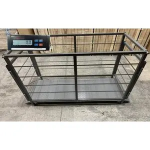 US-LS5520C “Livestock Pro” Animal Scale & Cage (1,000 lb x 0.5 lb)