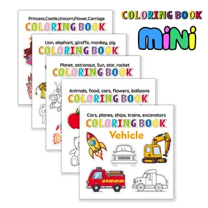 Mini Pocket Size Coloring  Note Book - 3” x 3” Pocket Size, 50 Pages, Lay Flat Binding, Perfect Gift for Artists, Color By Number Book Thick Paper, No Bleeding  Relaxation, Gift  Travel-Friendly-MM