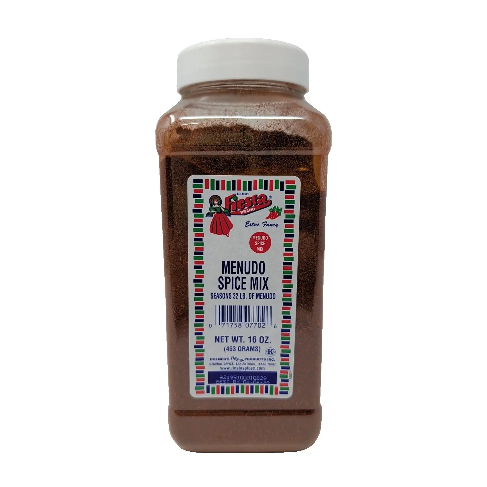 Bolner's Fiesta Extra Fancy Menudo Spice Mix 16 Ounce Plastic Container