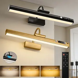 Modern LED Wall Light with Controller and Timer, Adjustable Brightness, Ideal for Artwork and Dartboards