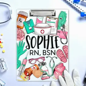 Personalized Nurse Gift, Custom Nurse Clipboard, RN BSN Nurse Name Clipboard, New Nurse Gift, Nurse Graduation Gift, Medical Assistant Gift