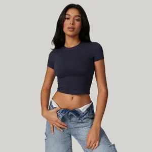 Advanced fleece performance T-shirt for women, super soft slim fit sports top, fitness T-shirt, casual yoga sports T-shirt, fitness T-shirt, sportswearRAIMENTRY