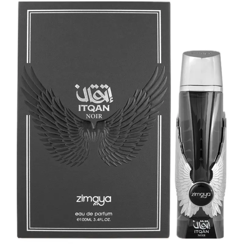 ITQAN Noir by Afnan Zimaya Eau de Parfum Spray, 3.4 oz Unisex Fragrance, Liquid Unisex Fragrance