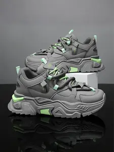 Men's Height Increase Dad Shoes | Street Style Casual Thick Sole Sneakers, Trending Sneakers | Versatile Everyday Wear Walking Shoes, Trendy Walking Sneakers