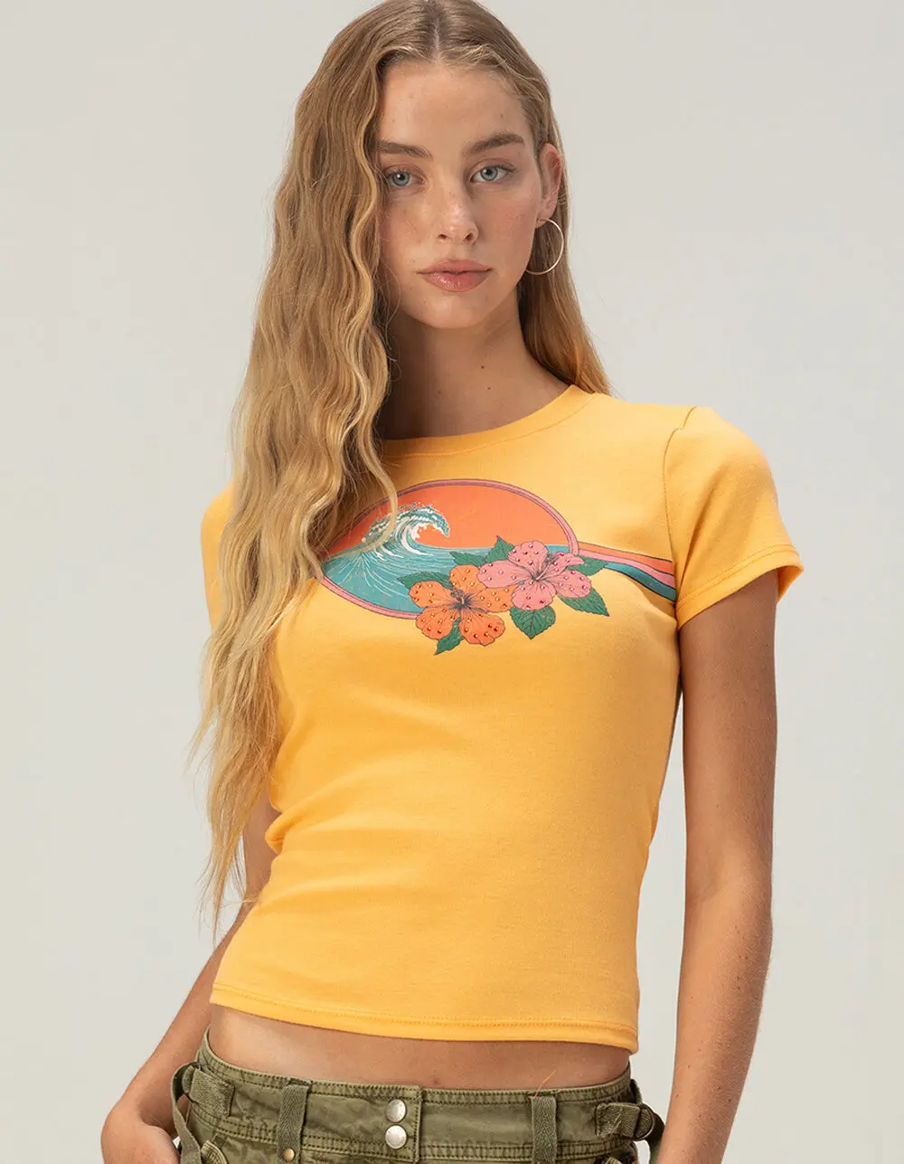 FULL TILT Retro Surf Womens Baby Tee