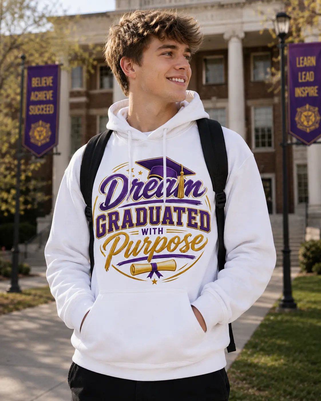 Dream Graduated With Purpose Hoodie