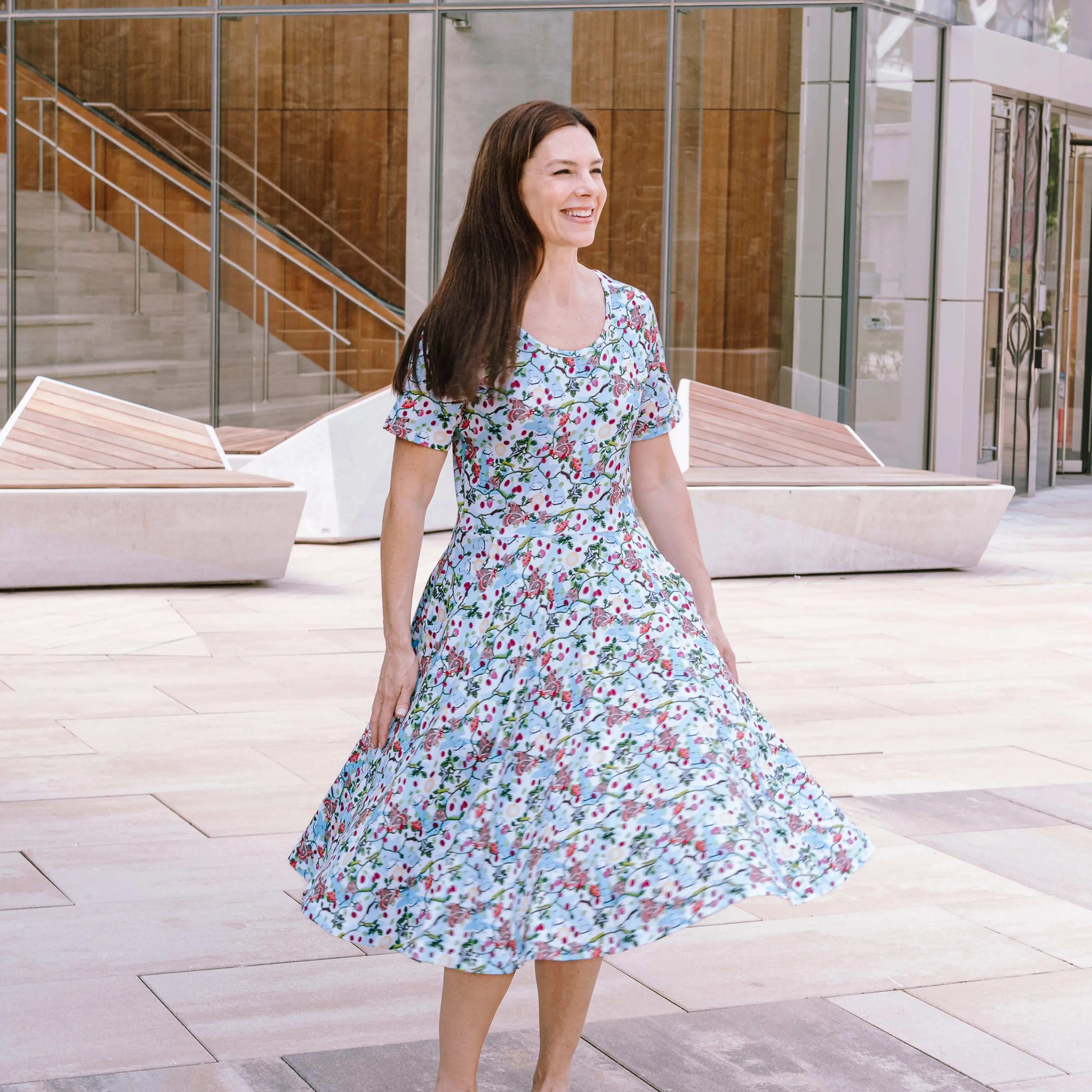 Trophic Levels Twirl Dress with Pockets