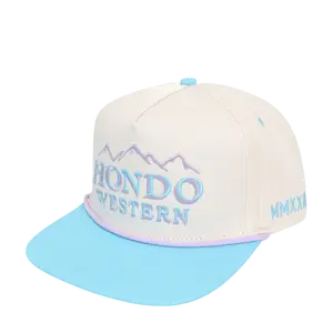 90's Western Rope Hat | Vintage Snapback | Pearl | Hondo