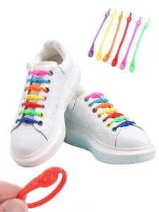 12-Piece Colorful Elastic Shoelaces, High-Elasticity Lazy Shoe Laces, Durable & Comfortable Design, Suitable for All Shoes