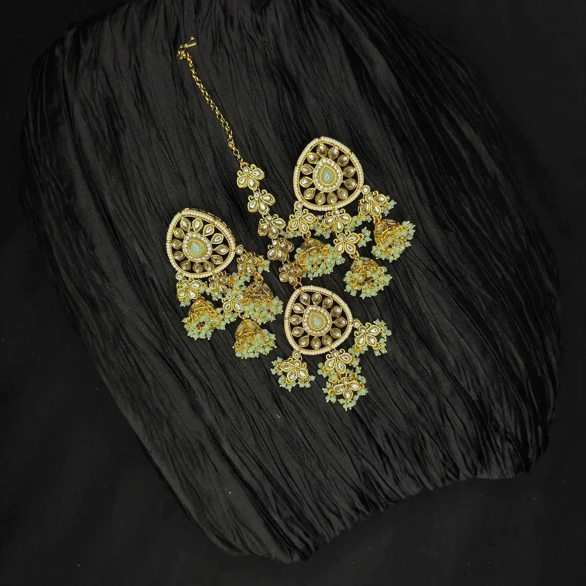 Indian Earring and Tikka Set